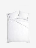 White/Black Collection Luxe 600 Thread Count 100% Cotton Sateen Luxury Duvet Cover And Pillowcase Set