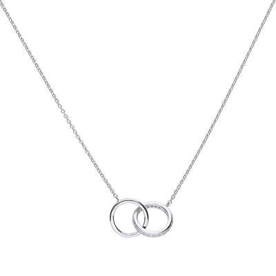 Costco UK DiamonFire Sterling Silver Cubic Zirconia Interlocking Rings Necklace- Buy online at McGrocer