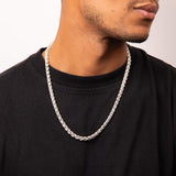 Fred Bennett heavyweight sterling silver Spiga chain necklace, imported from the UK