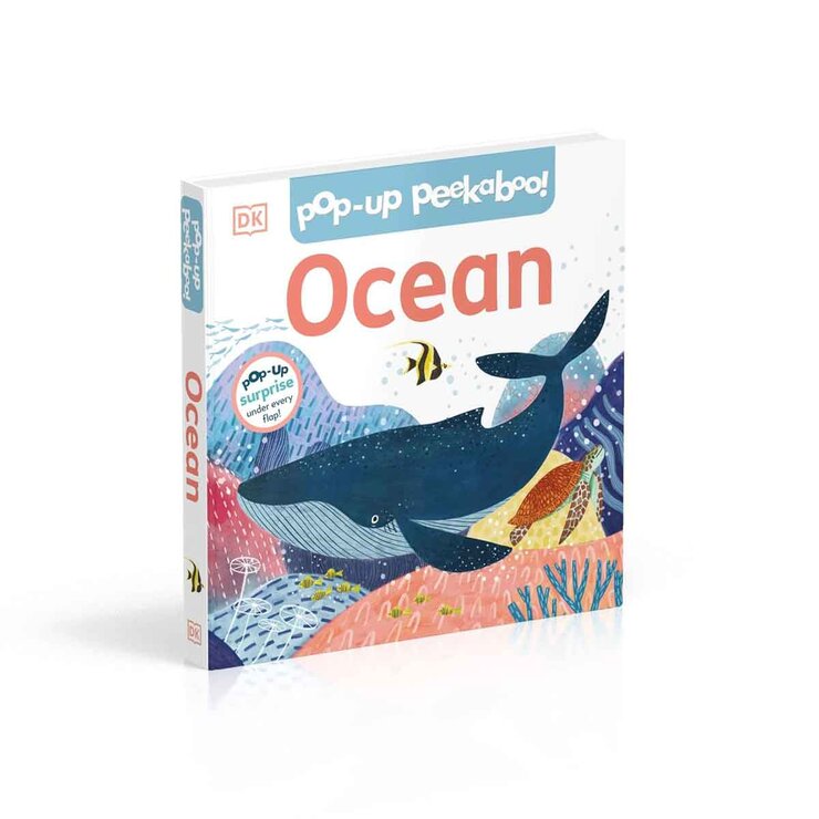 DK Pop-Up Peekaboo board book with Ocean, Rainforest and Garden themes (British brand)