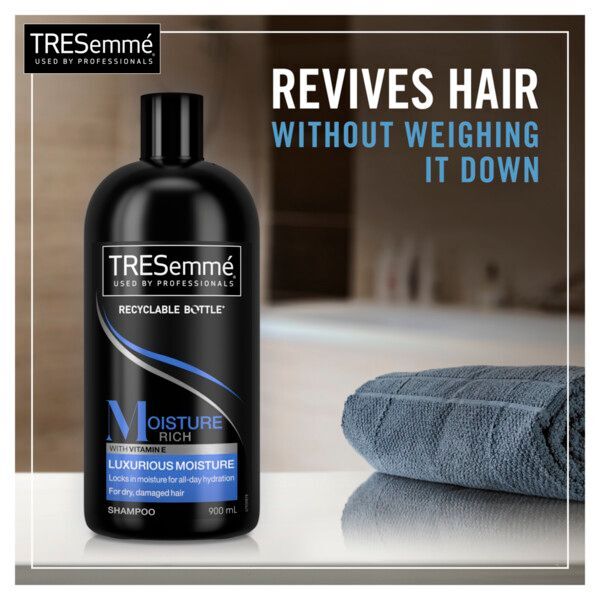 TRESemm Rich Moisture Shampoo for Dry Damaged Hair 900ml GOODS Superdrug   