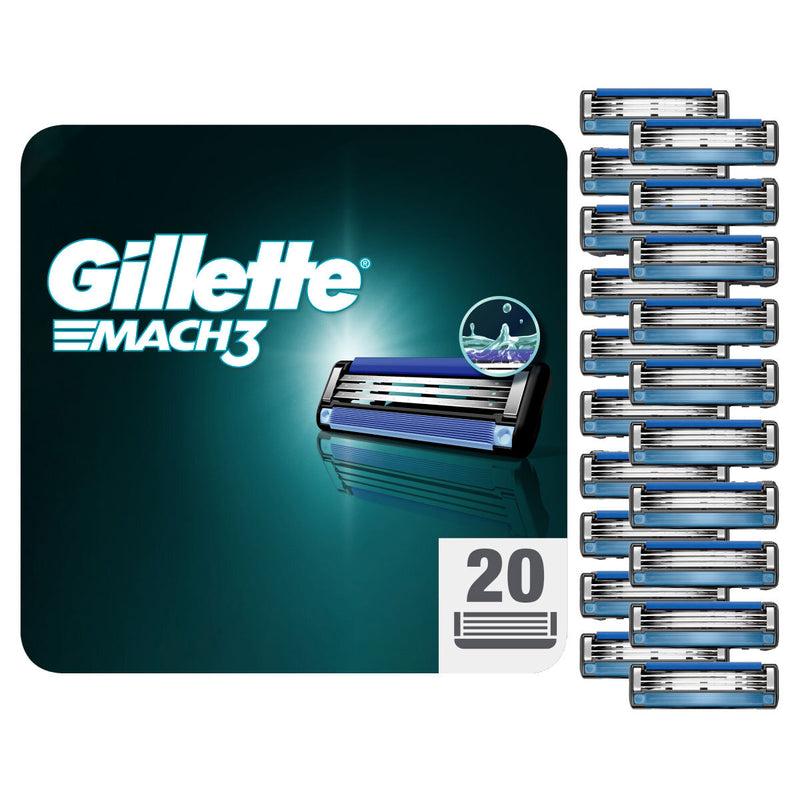 Gillette Mach3 razor blades 20 pack, UK version