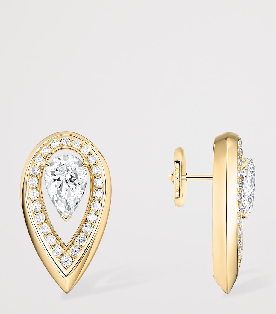 Messika Fiery Diamant-Ohrstecker 0,65 Karat 18 Karat Gelbgold, importiert aus dem Vereinigten Königreich