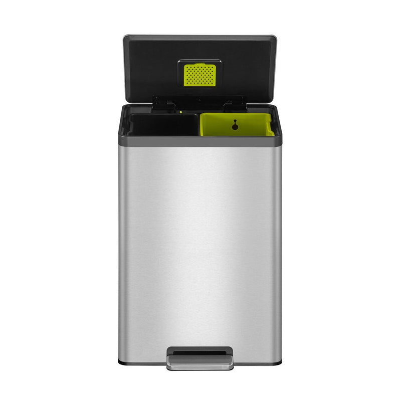 EKO Ecocasa II recycling bin 40L stainless steel, UK version