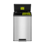 EKO Ecocasa II recycling bin 40L stainless steel, UK version