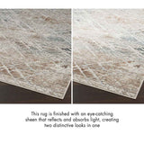Nourison Glitz Grey Abstract Runner rug 69 x 229 cm, UK version