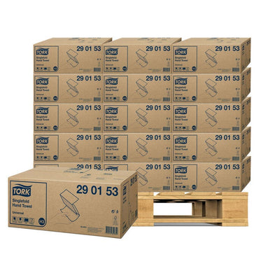 Costco UK Tork Singlefold Hand Towel 15 x 300 Sheets Pallet Deal 25 Units- Buy online at McGrocer