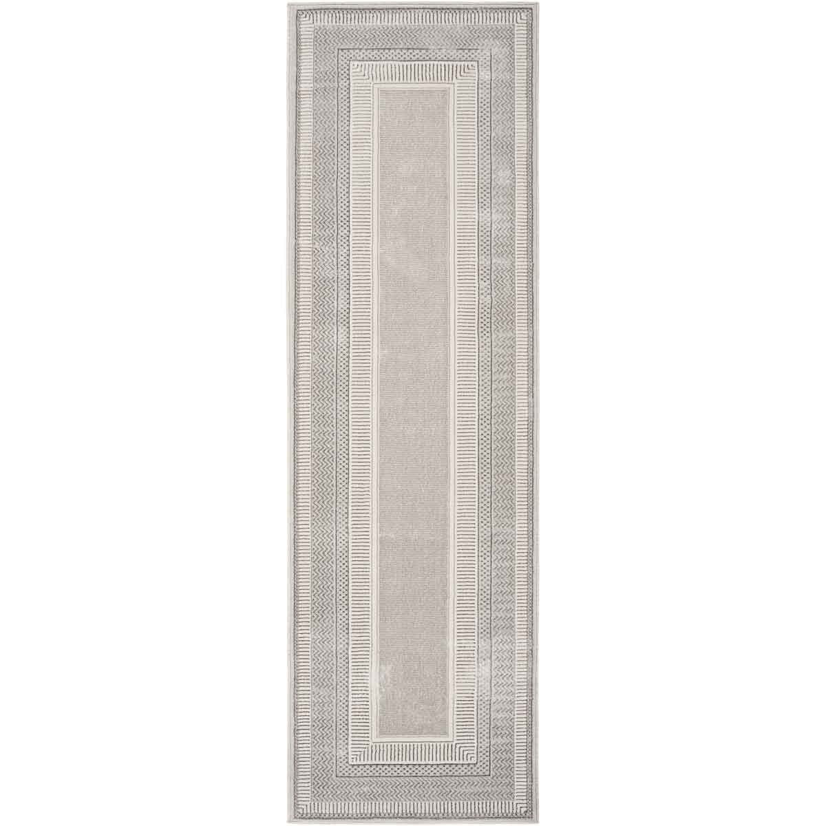 Glitz Silver Border Runner, 69 x 229 cm GOODS Costco UK