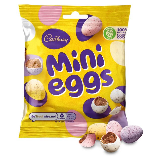 Cadbury Mini Eggs Chocolate Bag   100g