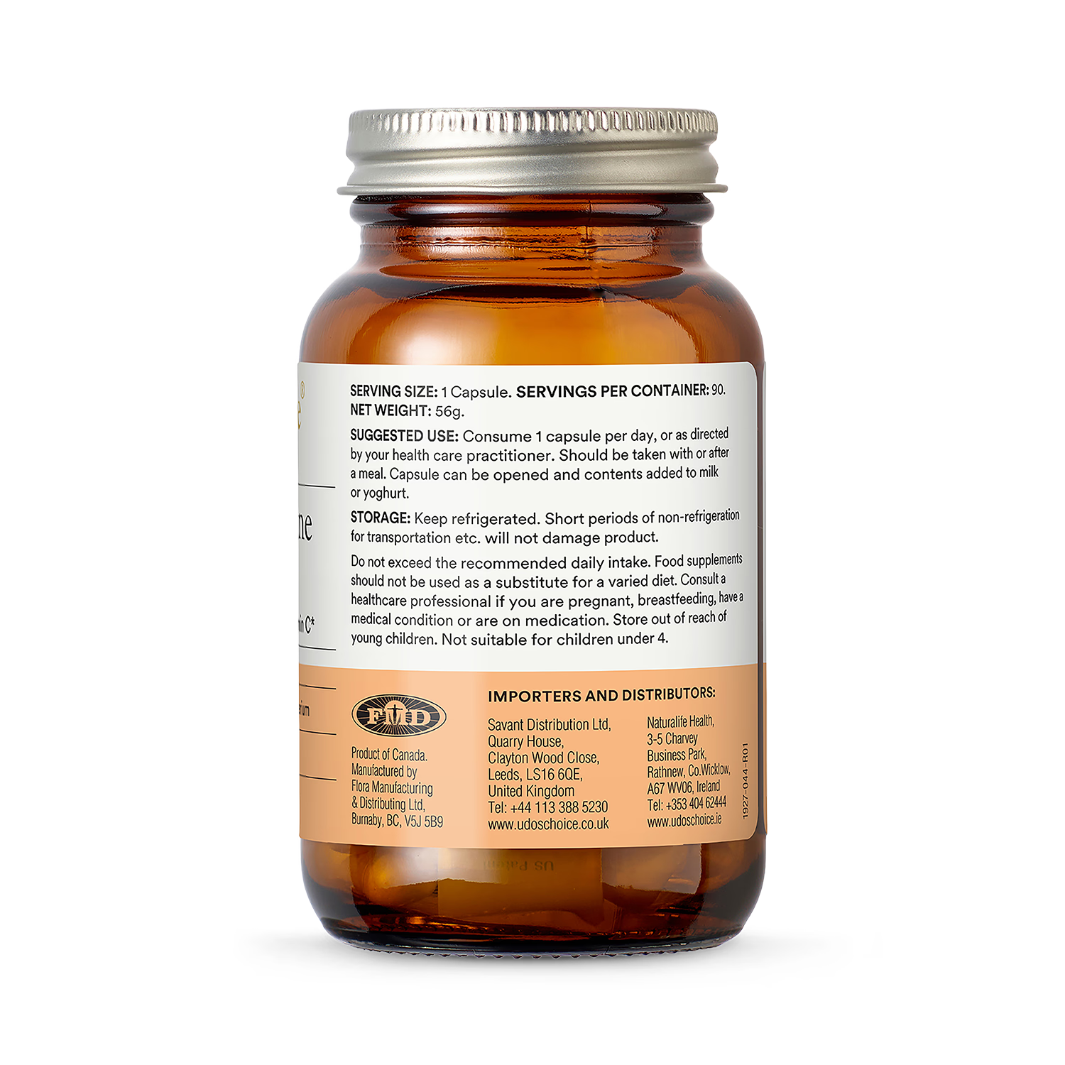 Udo's Choice Super 8 Immune probiotic 90 capsules, UK version