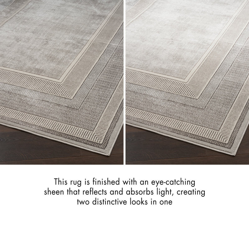 Nourison area rug silver border 180 x 120 cm - British product