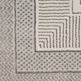 Nourison silver border area rug 239x300cm, imported from the UK