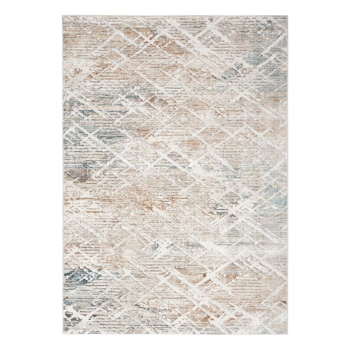 Glitz Grey Abstract Area Rug in 3 Sizes GOODS Costco UK