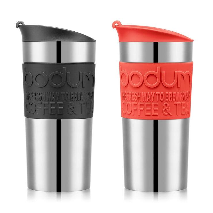 Bodum stainless steel travel mugs 2 pack (British brand)