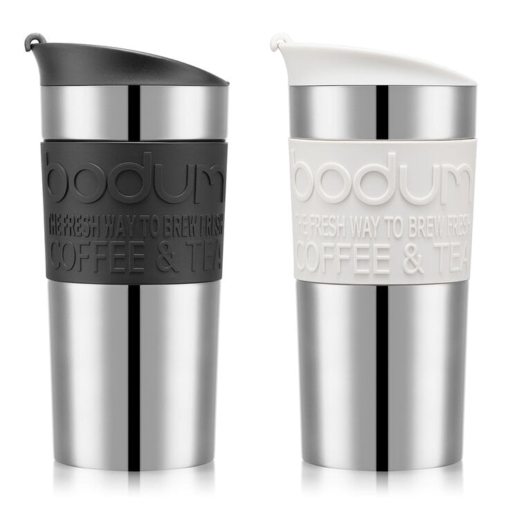 Bodum stainless steel travel mugs 2 pack (British brand)