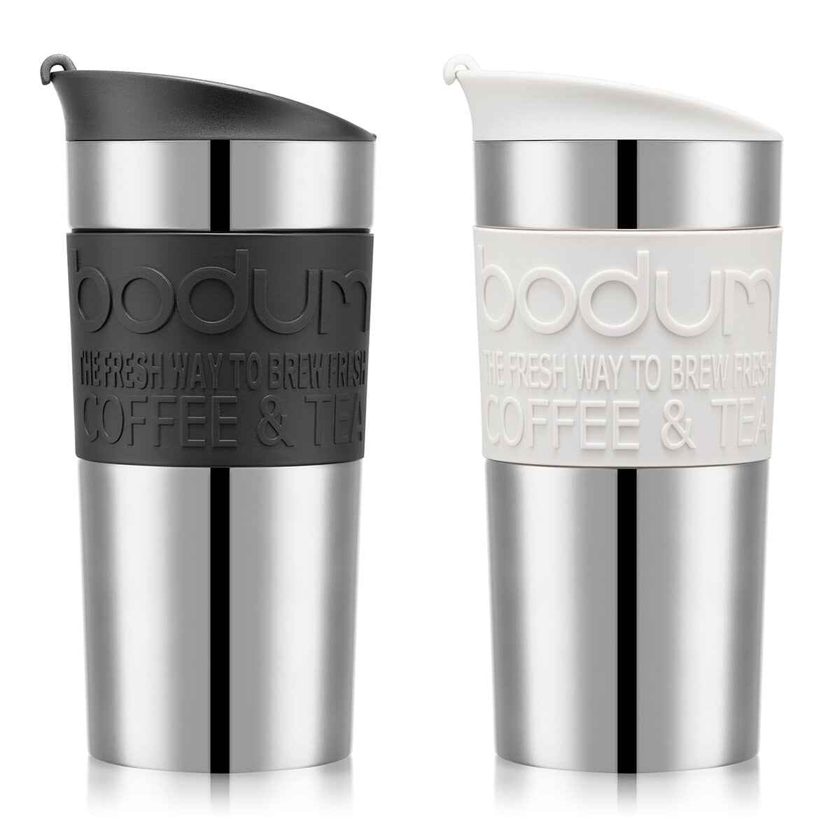 Bodum stainless steel travel mugs 2 pack (British brand)