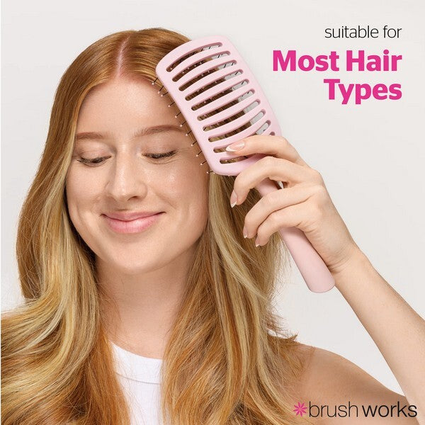 Brushworks curved vent hair brush for blow drying - British product