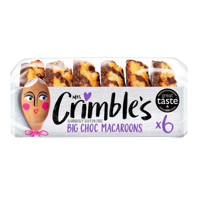 Mrs Crimble's Gluten Free 6 Large Chocolate Macaroons   195g GOODS M&S   