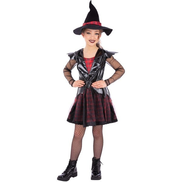 Smiffys Girls Punk Witch Costume Set (British brand)