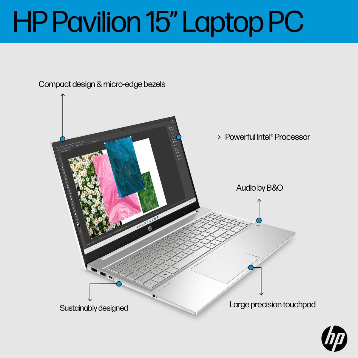 HP Pavilion, Intel Core i5, 16GB RAM, 512GB SSD, 15.6 Inch Laptop, 15-eg2025na GOODS Costco UK