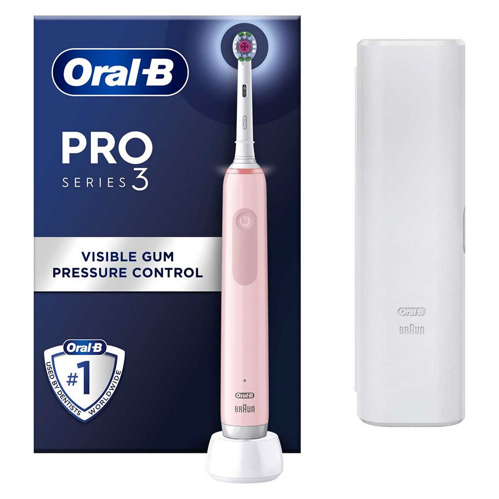 Oral-B Pro 3 - 3500 - Pink Electric Toothbrush