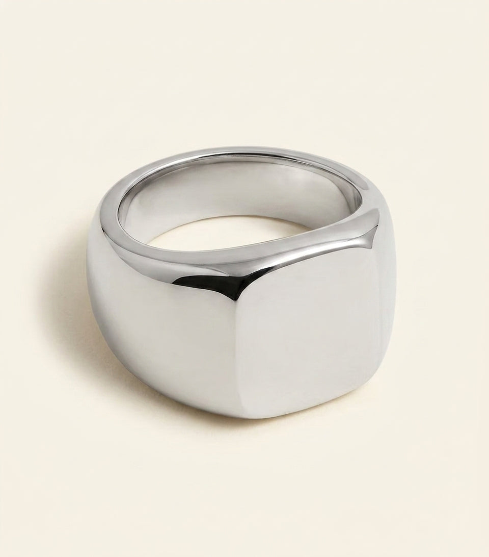 Vivienne Westwood Carlo Orb signet ring with crystal, imported from the UK