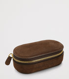 Monica Vinader mini suede oval jewellery case (British brand)