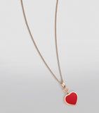 Chopard Happy Hearts pendant rose gold carnelian diamond, UK version