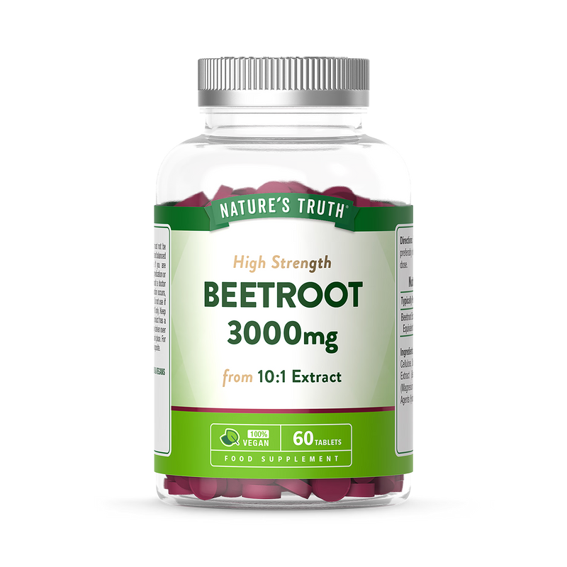 Nature's Truth beetroot extract 3000mg 60 tablets - British product