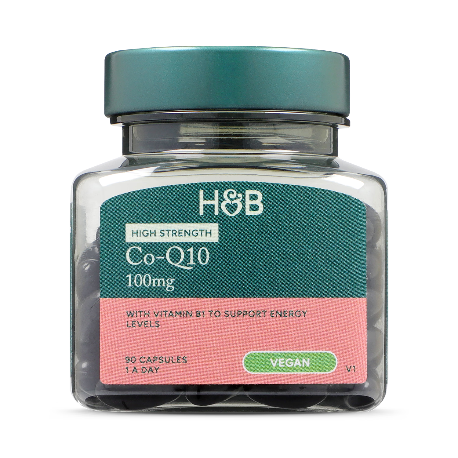 Holland & Barrett Co-Q10 100mg 90 capsules, imported from the UK
