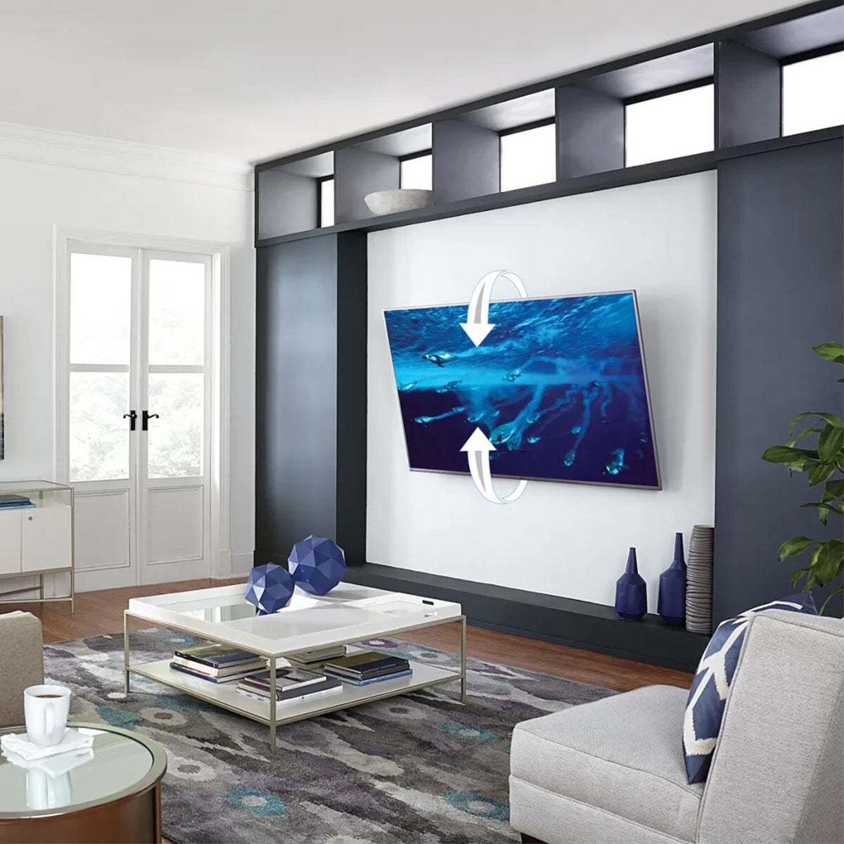 Sanus tilting TV wall mount for 65-140 inch TVs - British product