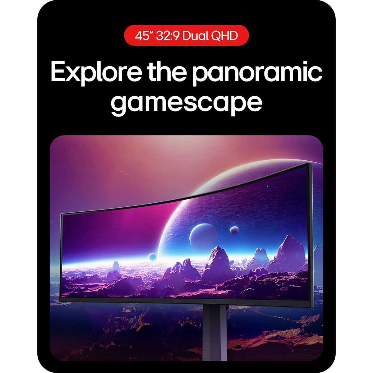 LG UltraGear 45 Inch Dual QHD 200Hz VA Curved Gaming Monitor, 45GR75DC-B GOODS Costco UK