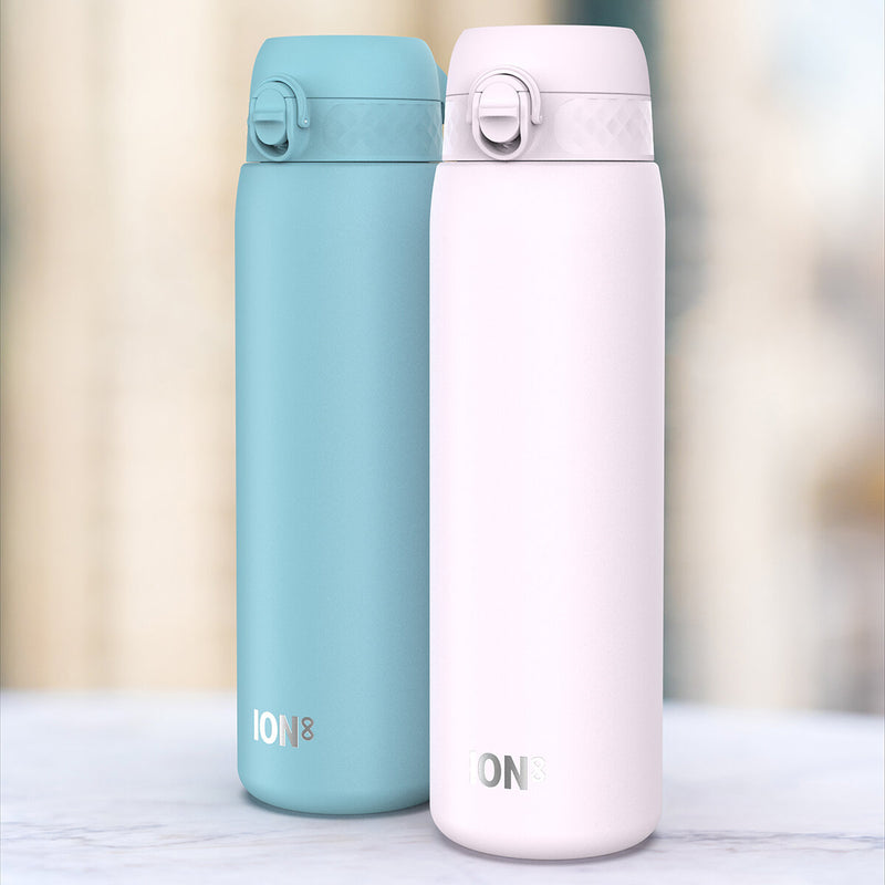 Ion8 stainless steel water bottle 2-pack in two colours 1.2L, UK version