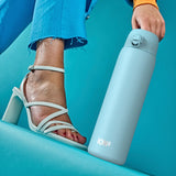 Ion8 stainless steel water bottle 2-pack in two colours 1.2L, UK version