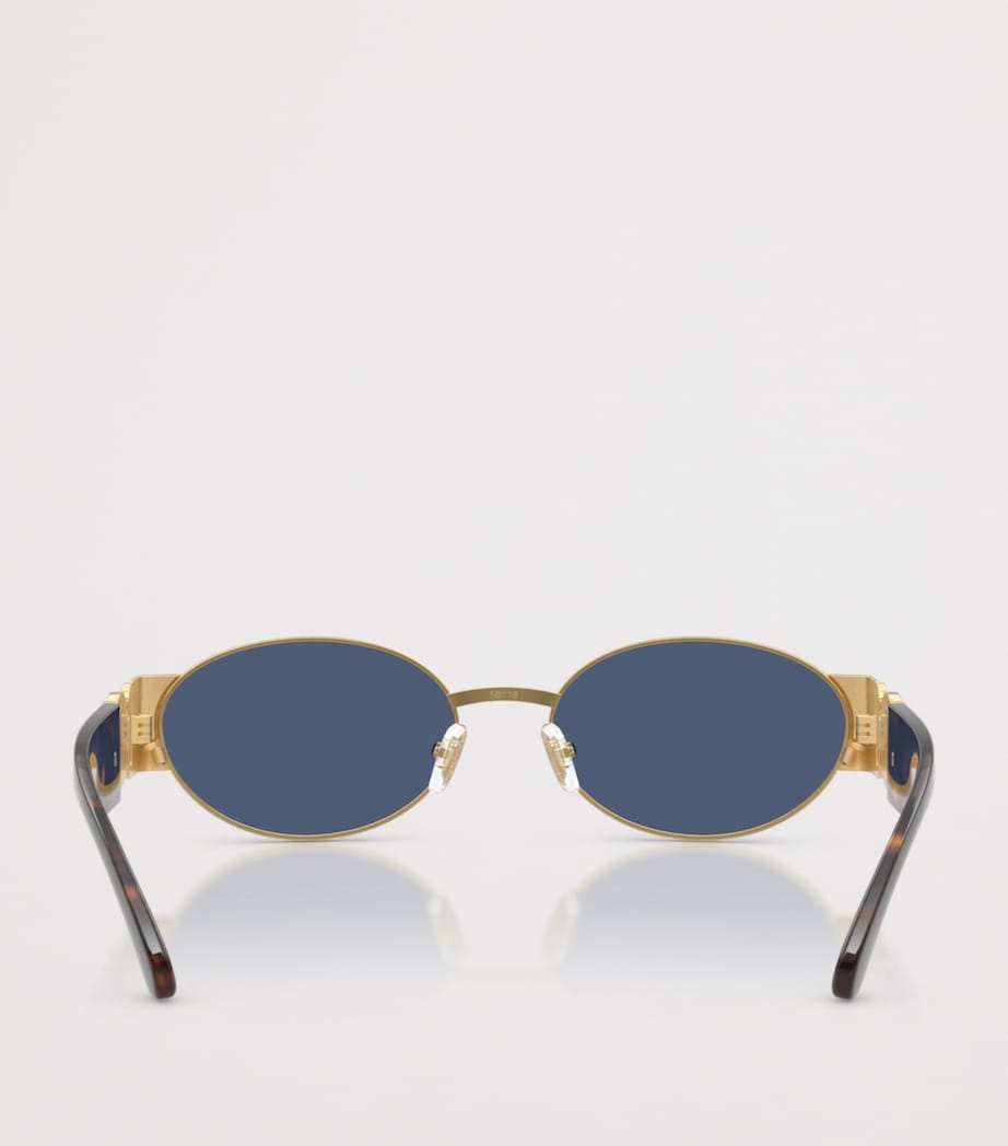 Lunettes de soleil ovales en acier Versace - Produit britannique