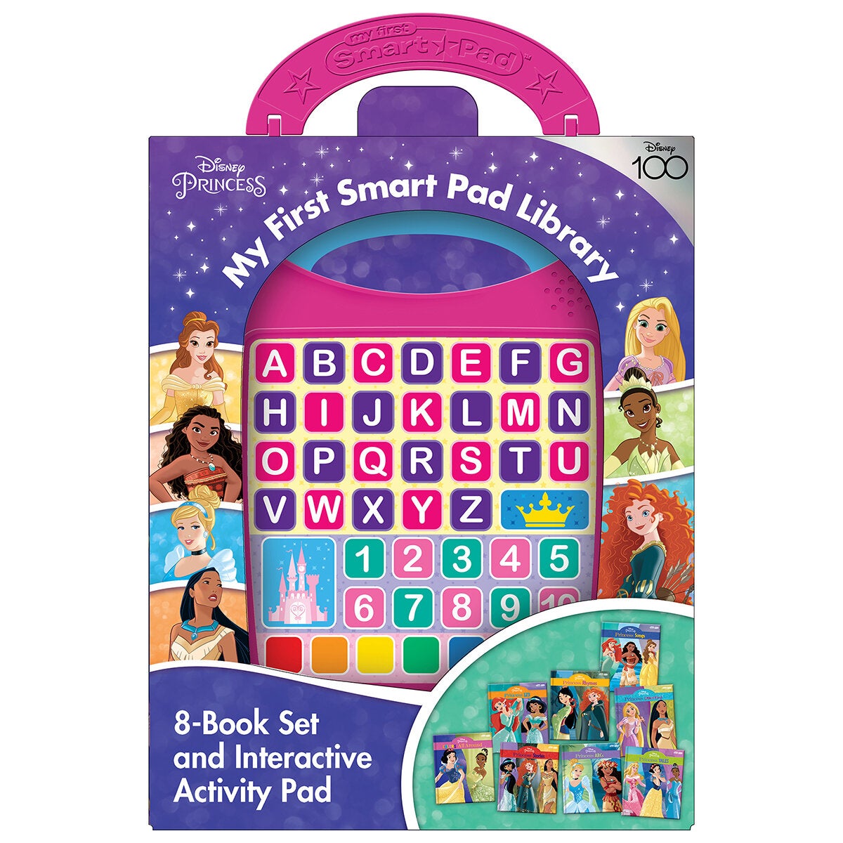 Disney Princess or Paw Patrol Electronic Smart Pad with 8 Books