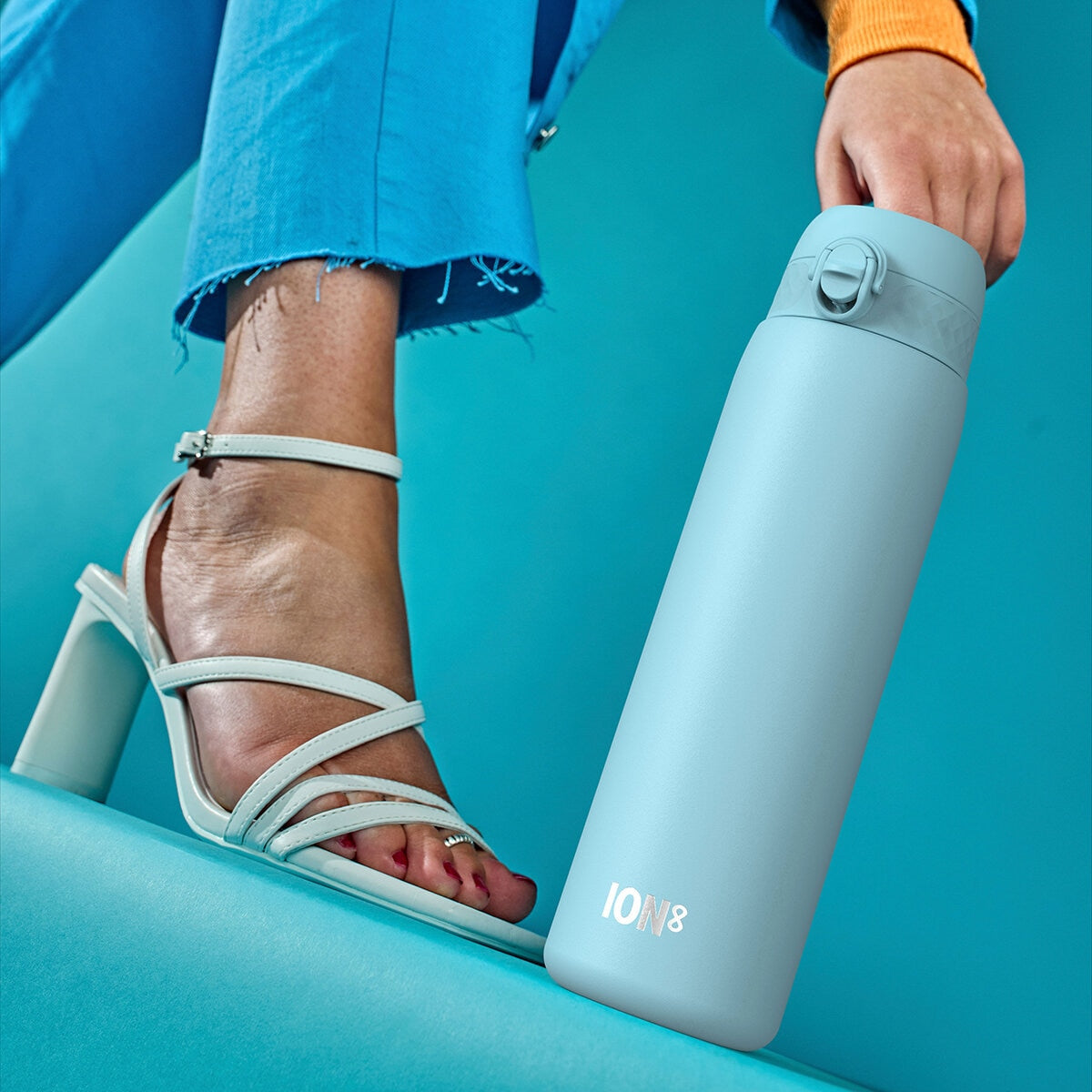 Ion8 stainless steel water bottle 1.2L 2-pack (British brand)