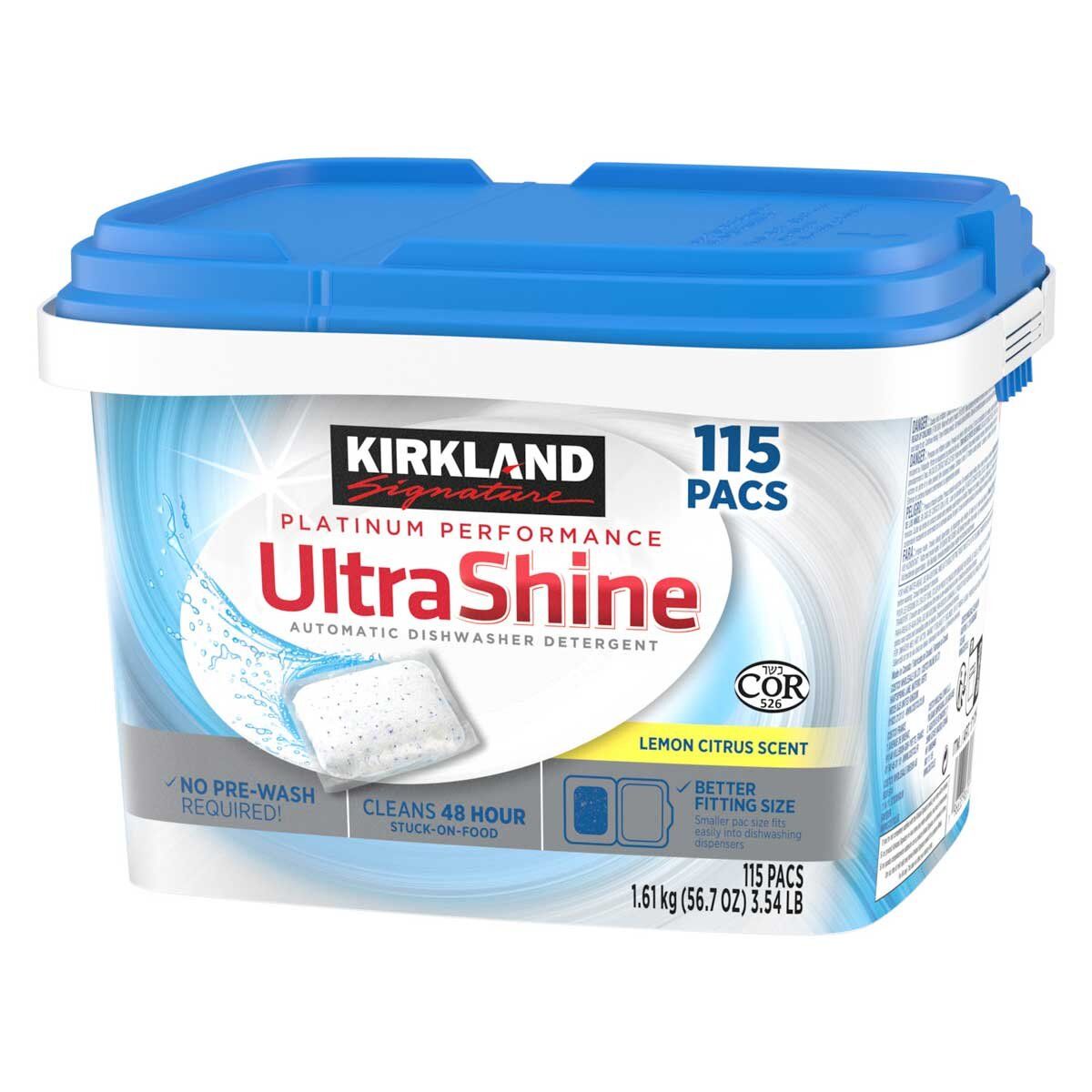 Kirkland Signature Ultra Shine Dishwasher Pacs, 115 Count GOODS Costco UK