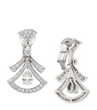 Bvlgari white gold and diamond earrings - British product