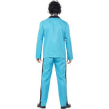 Smiffys 80s Prom King costume with blue jacket and trousers (British brand)