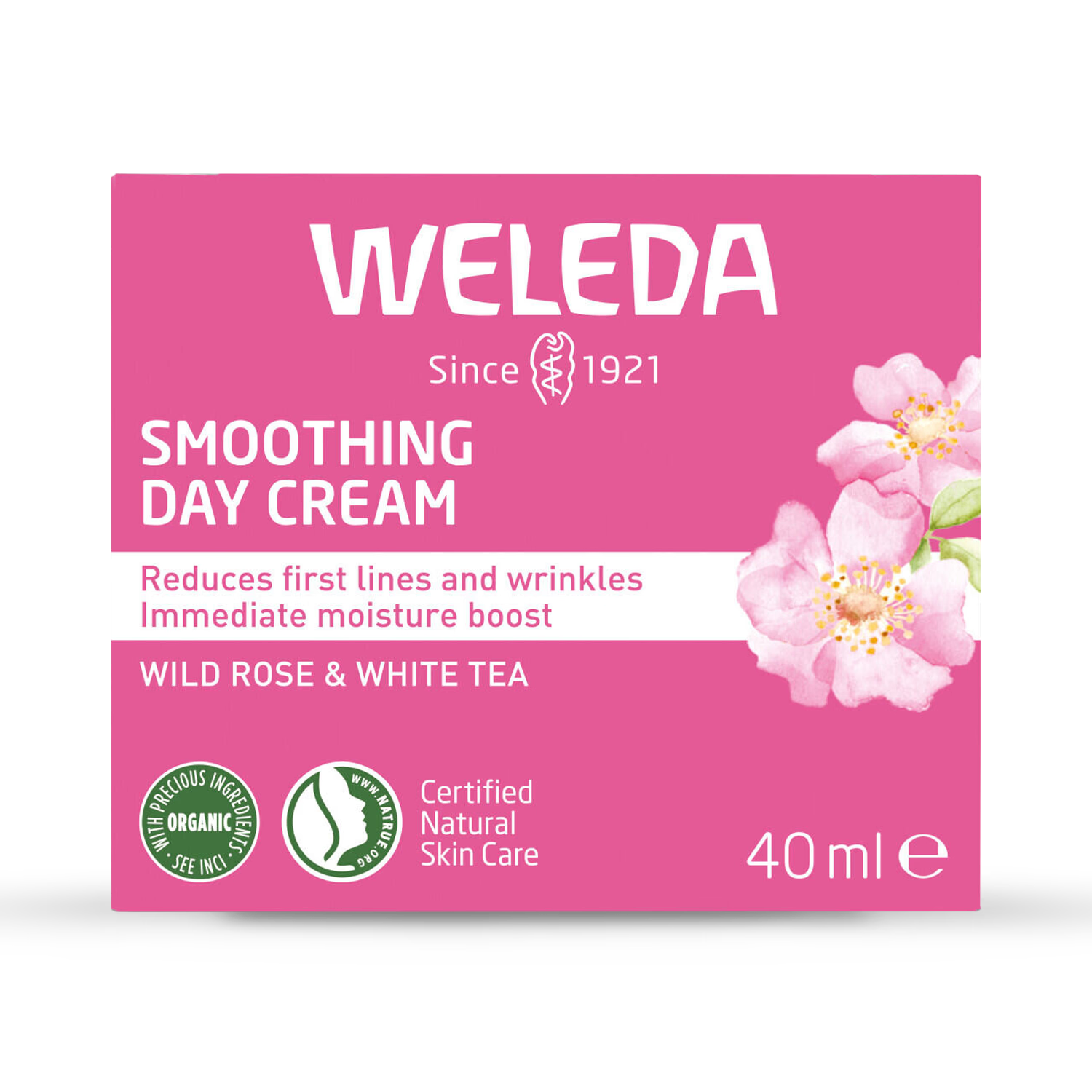 Weleda Wild Rose White Tea Day Cream 40ml, imported from the UK