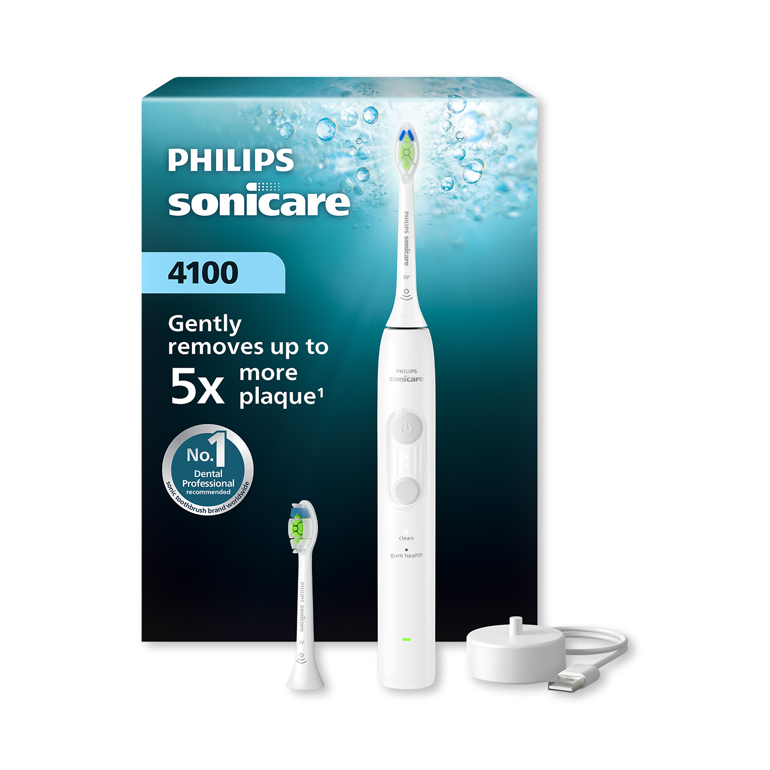 Philips Series 4000 Sonicare White electric toothbrush, imported from the UK