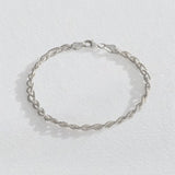 Revere Italian sterling silver three-strand braid bracelet, UK version