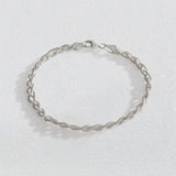 Revere Italian sterling silver three-strand braid bracelet, UK version