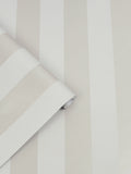 Laura Ashley Silver Lille Matt Perlised Stripe 10M Wallpaper