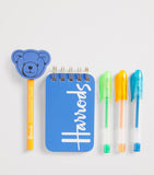 Harrods logo backpack keyring with notebook and pens - British product