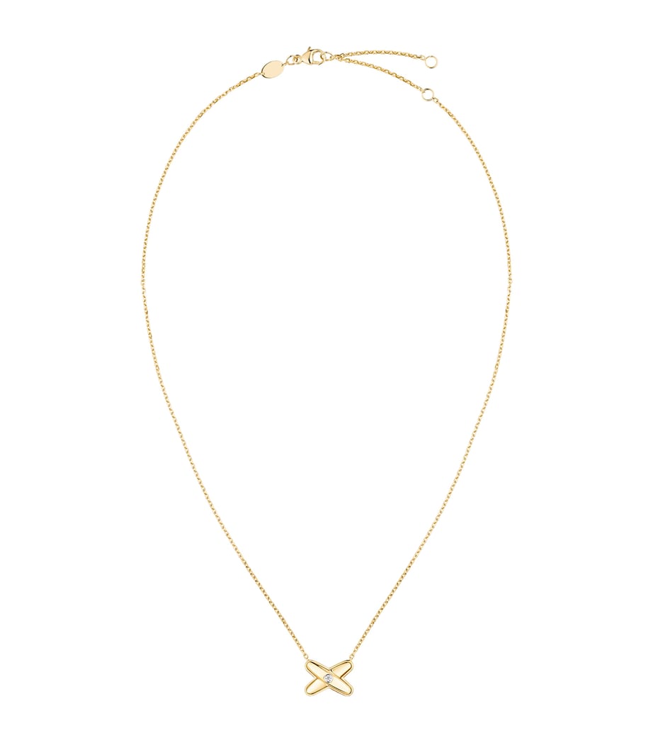 Chaumet Jeux de Liens pendant necklace yellow gold diamond, imported from the UK