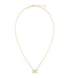 Chaumet Jeux de Liens pendant necklace yellow gold diamond, imported from the UK