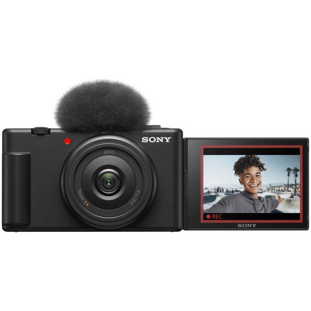 Sony ZV-1F black vlog camera (British brand)