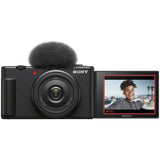 Sony ZV-1F black vlog camera (British brand)